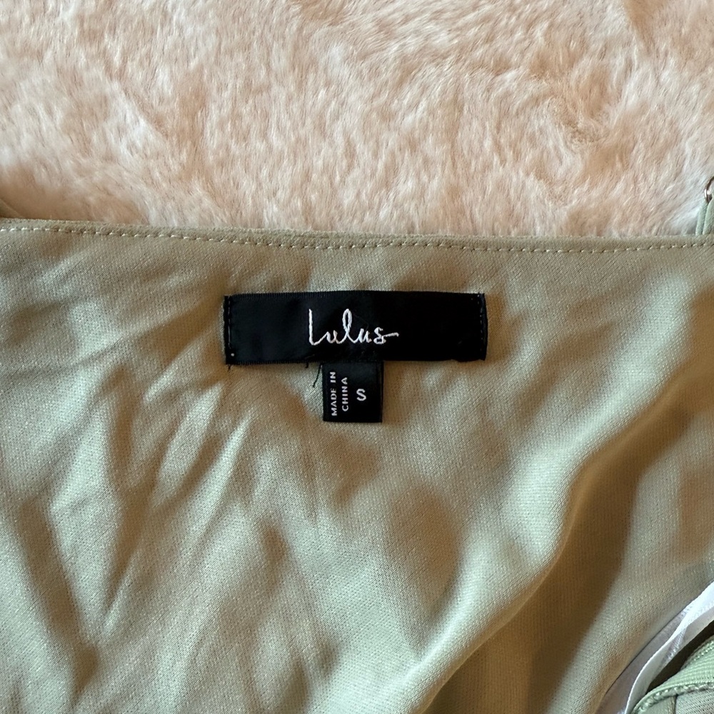 Lulu's Elara Light Sage Ruffled Maxi Dress - Picture 7 of 7